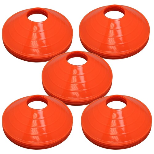 Orange disc cones soccer - disc,