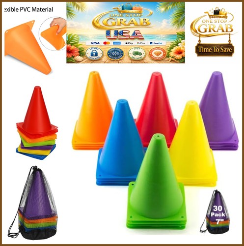 Soccer cones pack inch - 7,